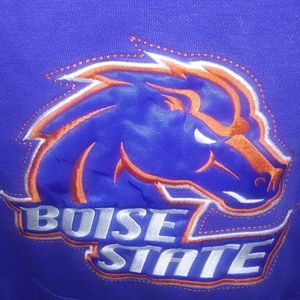Nike Boise State hooded shirt.
